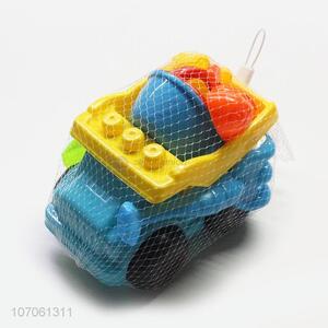 Hot selling children outdoor plastic sand beach toy truck set