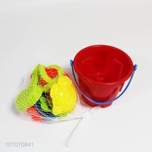 Cheap colorful sand mold plastic beach bucket toys for sale