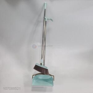 Good quality household indoor plastic broom and dustpan set