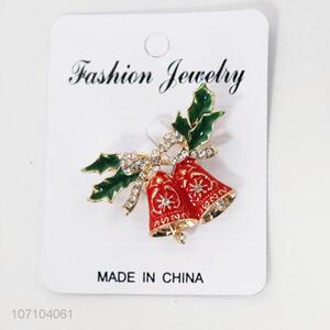 Popular design Christmas gifts Christmas bell shape enamel alloy brooch
