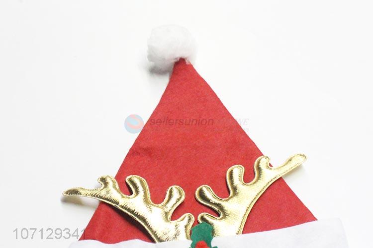 New Design Fashion Christmas Decoration Antler Santa Hats