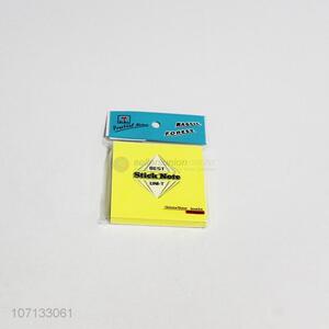 Low price 100pcs square sticky notes memo pad office stationery