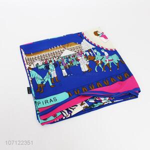 Wholesale Custom Women Fashion Printed Square Silk Scarf