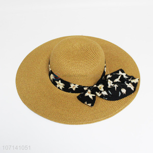 Hot Selling Straw Sun Hat Ladies Beach Hat