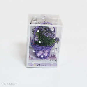 Good sale home <em>office</em> decoration mini artificial bonsai flower <em>basket</em>