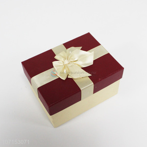 Factory price deluxe luxury paper gift box with <em>ribbon</em> bow