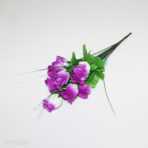 Best Quality 12 Heads Plastic Artificial Flowers for Home Decorative