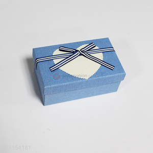 Good quality delicate rectangle paper gift box with <em>ribbon</em> bownot