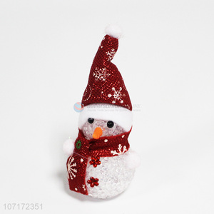 Wholesale beautiful Christmas snowman crafts for tabletop decoration