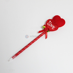 Lovely Design Rose Shape Decorative Pen For Valentine's Day