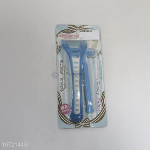 High quality popular sharp plastic razor with stainless steel blade