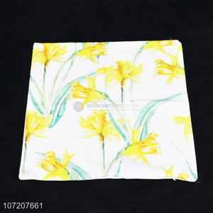 Premium quality colorful flowers printing durable bolster case