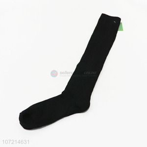 Suitable price women winter warm polyester knitted knee-high socks