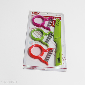 Custom Fruits And Vegetables Peeler With Knife Set