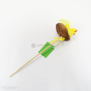 New product easter foam chicken mini stick for decoration