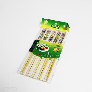 Low price 10 pairs natural bamboo chopsticks bamboo tableware set