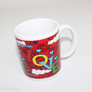 New products Valentine's day gift ceramic mug with handle