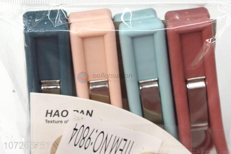Good Quality 4Pcs Multicolor Clothes Pegs Clothespin