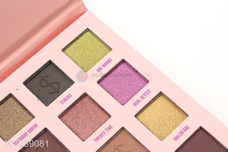 New arrival high pigment 16 colors eye shadow palette with mirror