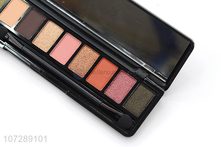Best selling high pigment 10 colors eye shadow palette with mirror and eye shadow stick