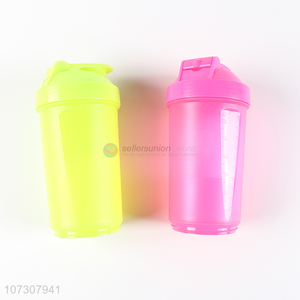 High quality colorful bpa free shaker bottle 600ml drinking cup