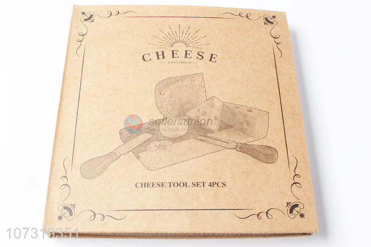 Factory Directly Sale Cheese Tools Set Cheese Cutting Board Knife Set