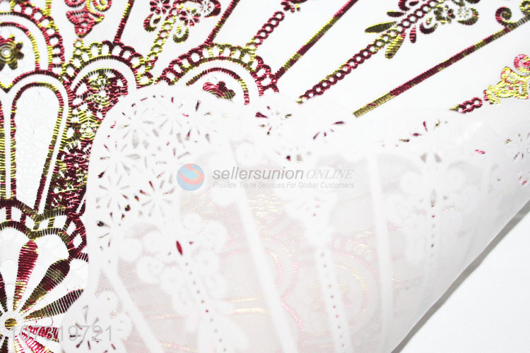 New Arrival Rectangle Red Gold Laser Placemat Fashion Pvc Table Mat
