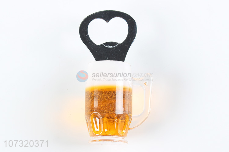 Contracted Design Beer Cup Shape Fridge Magnet Bottle Opener