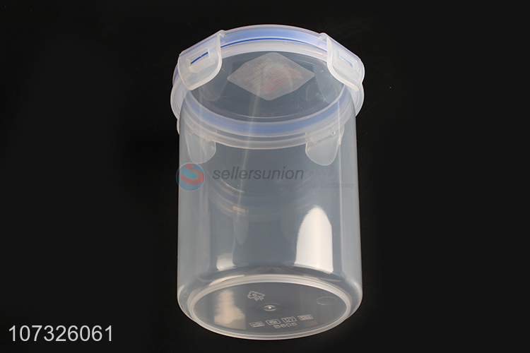 Promotion Food Preservation Storage Container Round Clear Transparent Storage Box