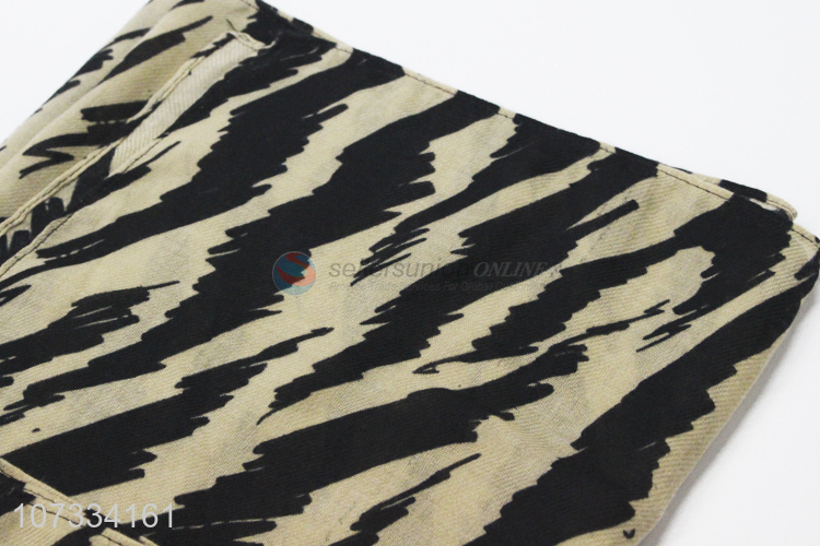 New products comfortable elegant zebra printed women scarf