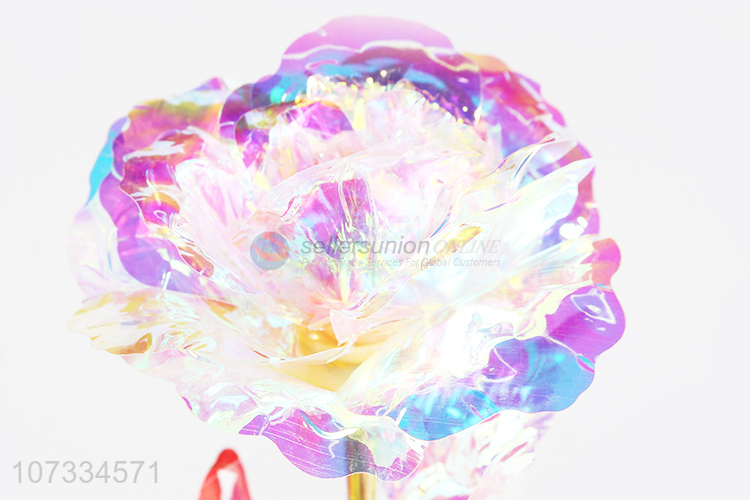 Good sale romantic exquisite plastic flower with led light