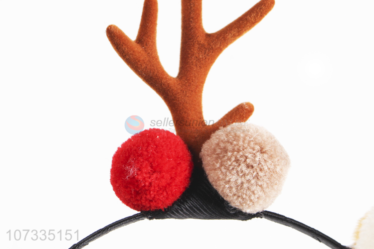 High Sales Christmas Hat Deer Antlers Headband Christmas Decoration Hair Clasp