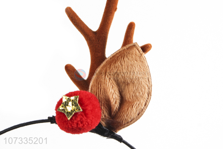 Hot Selling Party Decoration Hair Accessories Christmas Reindeer Antler Headband