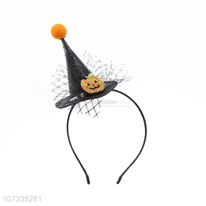 Hot Sale Halloween Party Accessories Small Witch Hat Pumpkin Headband