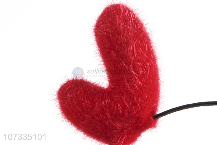 Factory Sell Hair Accessories Red Lovely Deer Horn Christmas Decorating Headband