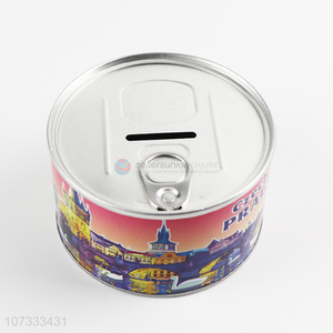 New Design Colorful Tin Can Shape Money Box