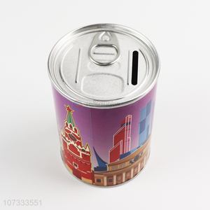 Factory price ring-pull can shape tin money box piggy bank