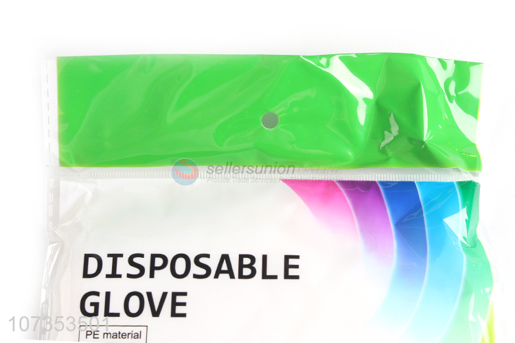 Factory price 100pcs disposable plastic hdpe gloves for restaurant and home