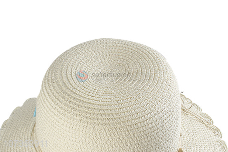 Good Sale Summer Straw Bucket Hat With Decorative Seashells