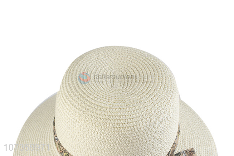 Good Price Straw Bucket Hat With Fashion Cap Ribbon