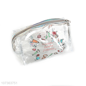 Wholesale Transparent Travel Accessory Cosmetic Bag Waterproof Makeup Pouch