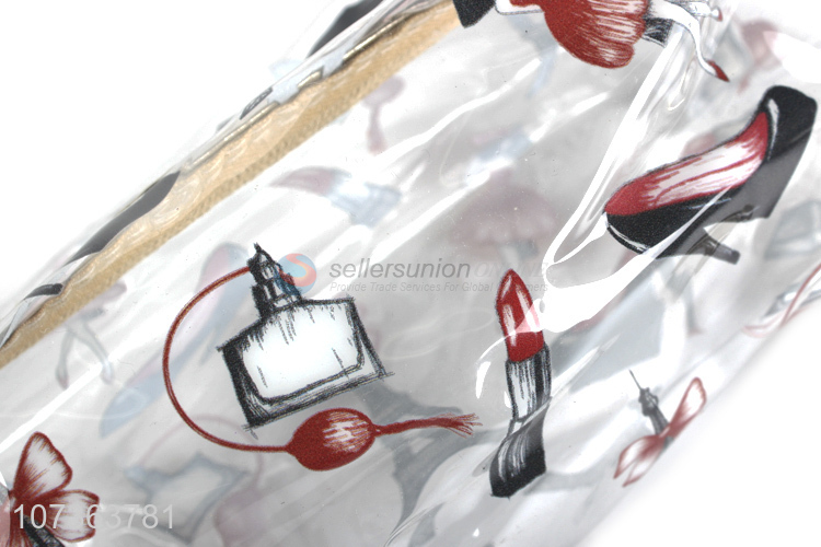 High Quality Cartoon Pattern Makeup Bag Transparent Cosmetic Bag