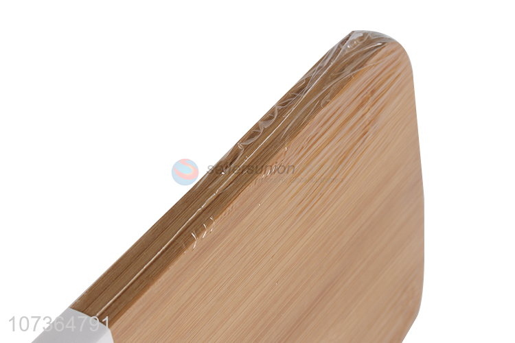 Custom logo kitchen tools bamboo chopping board cutting block with handle