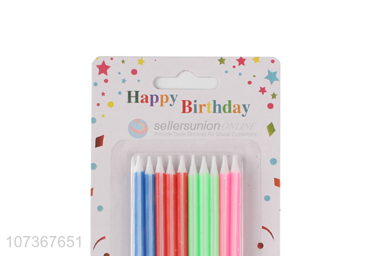 Unique Design Paraffin Waxcandle And Holders Birthday Cake Candles