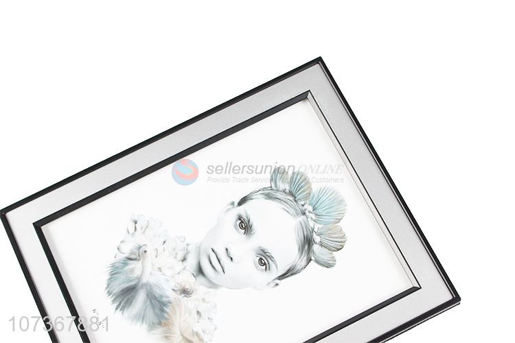 Most popular black border aluminum photo frame for home decoration
