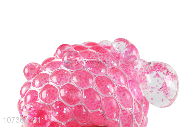 High Quality Glittering Mesh Grape Ball Squeeze Squishy Toy