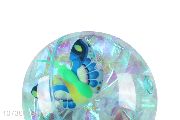 Wholesale Magic Colorful Butterfly Crystal Ball Bouncy Ball