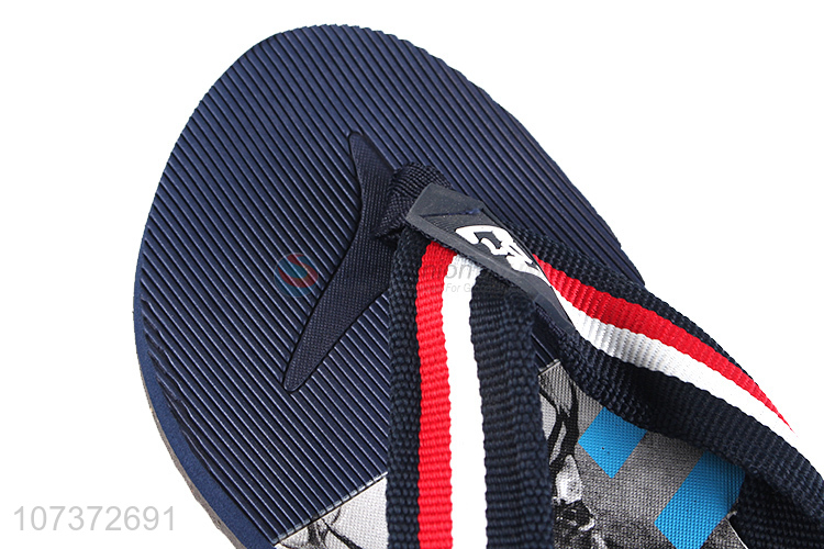 wholesale fashion printing summer slipper for man