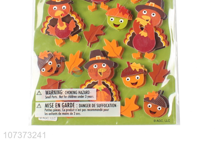 Latest arrival 3d cartoon animal sticker handmade cardboard stickers