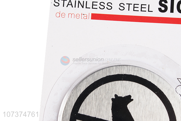 Good Quality No Pets Signs Round Metal Signs